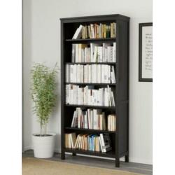 3 Hemnes zwart bruine boekenkasten