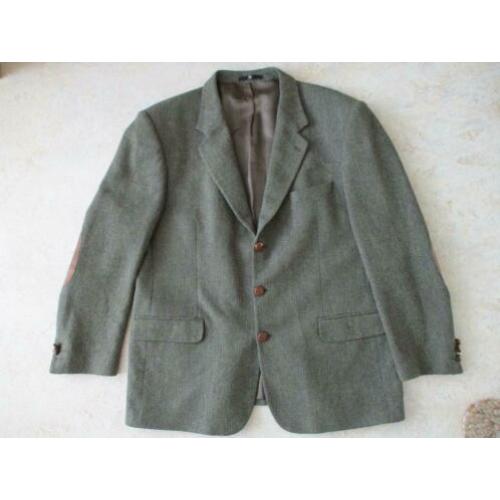 Giovanni Galli groene tweed blazer, maat 56