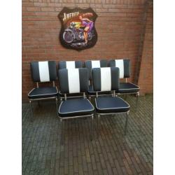 Fifties sixties amerikaanse diner stoelen + bel air tafel