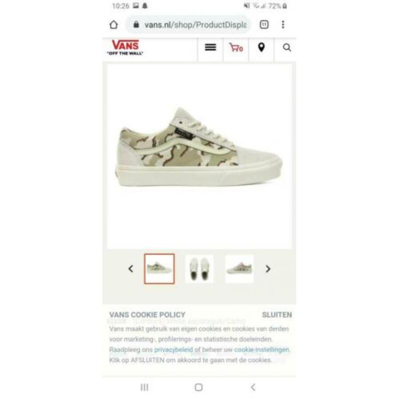Cordura Vans maat 40,5 NIEUW