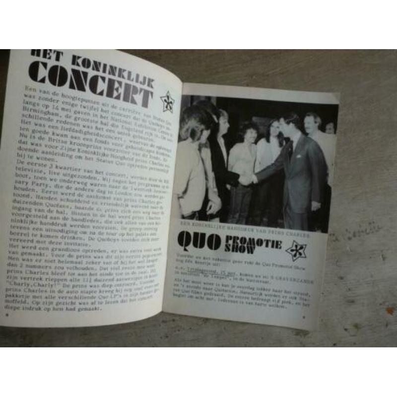 Oud Fanclubblaadje uit 1982 van STATUS QUO vele fotos (pks)
