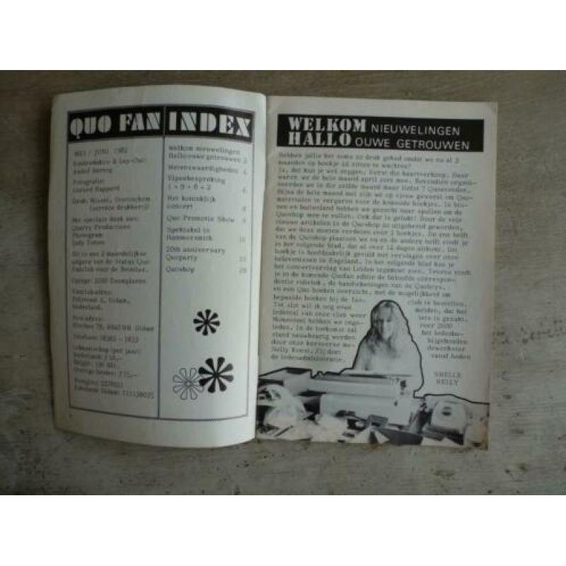 Oud Fanclubblaadje uit 1982 van STATUS QUO vele fotos (pks)