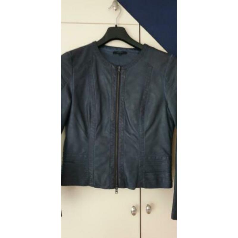 NIEUW PROMISS LEDERLOOK JASJE DONKERBLAUW...maat m