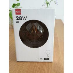 HEMA grote LED-lamp met ananas-structuur, 300 lmn, E27,nieuw