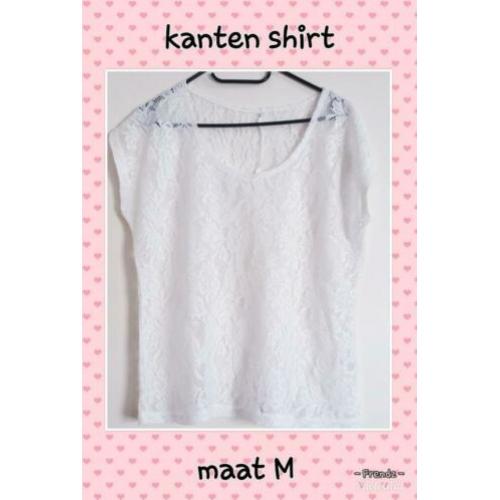 Kanten shirt M zgan