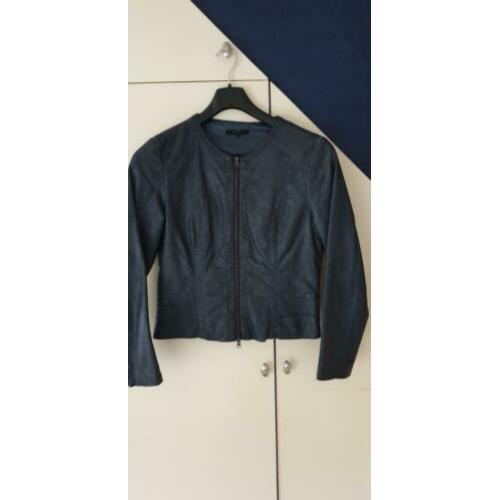 NIEUW PROMISS LEDERLOOK JASJE DONKERBLAUW...maat m
