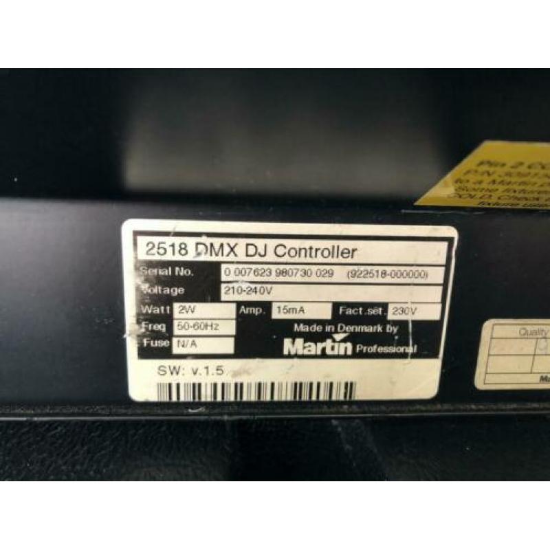 Martin 2518 dmx controller lichttafel