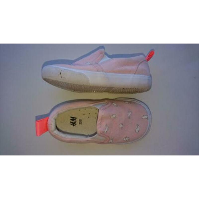 Super lieve, roze, zomer schoentjes / gympies, H&M, maat 21