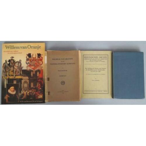 4 boeken over Willem van Oranje, Nassau, oude en nieuwe