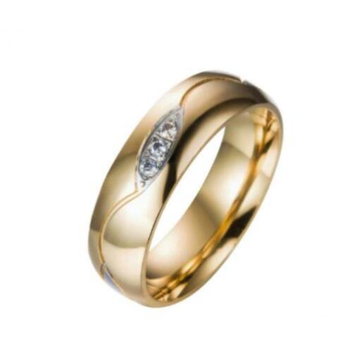 Prachtige RVS Ring Kleur Goud en Zilver Maat 16 Nieuw