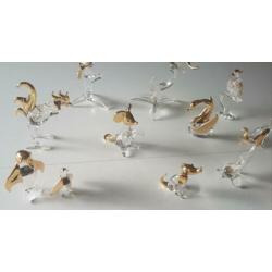 Exclusive Gold Plated crystal glass NIEUW 19 stuks