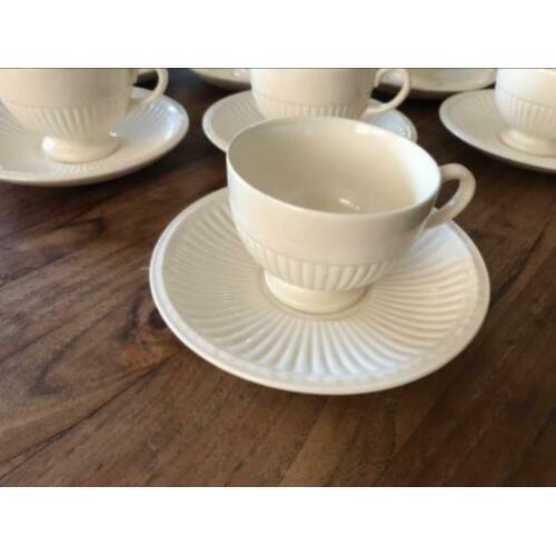 Wedgwood Edme thee/cappuccino kop 9cm met schotel 0,19l