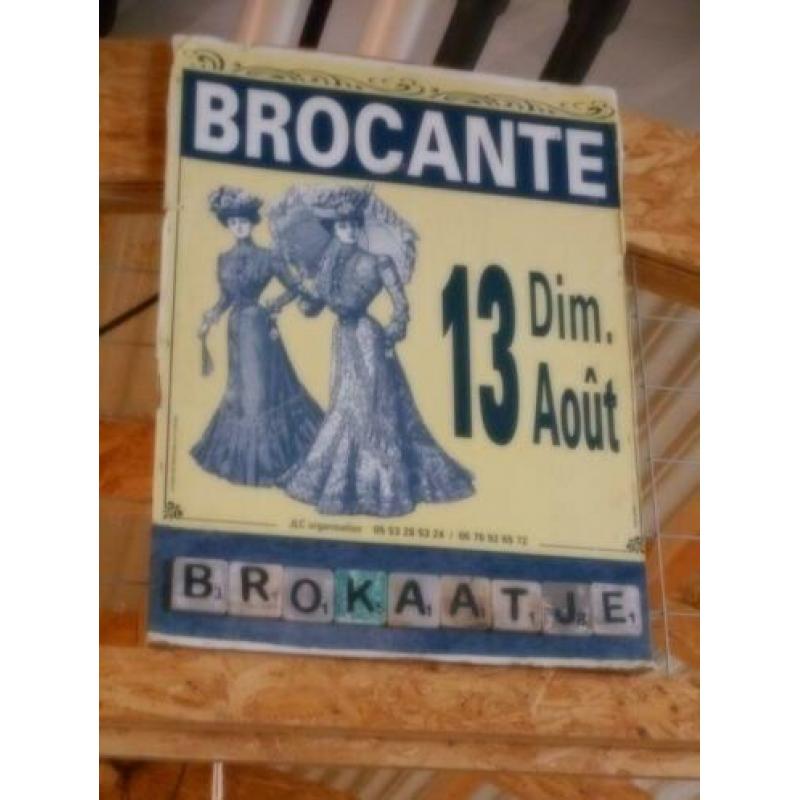 Brocant engelen console / uit kerk of klooster