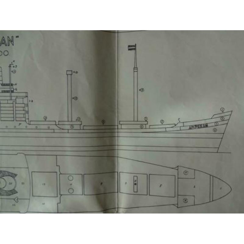 Bouwbeschrijving houten scheepsmodel Ampenan (1:300)