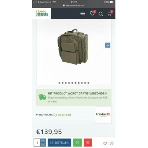 Trakker nxg 90 liter rugtas nieuw met bon.