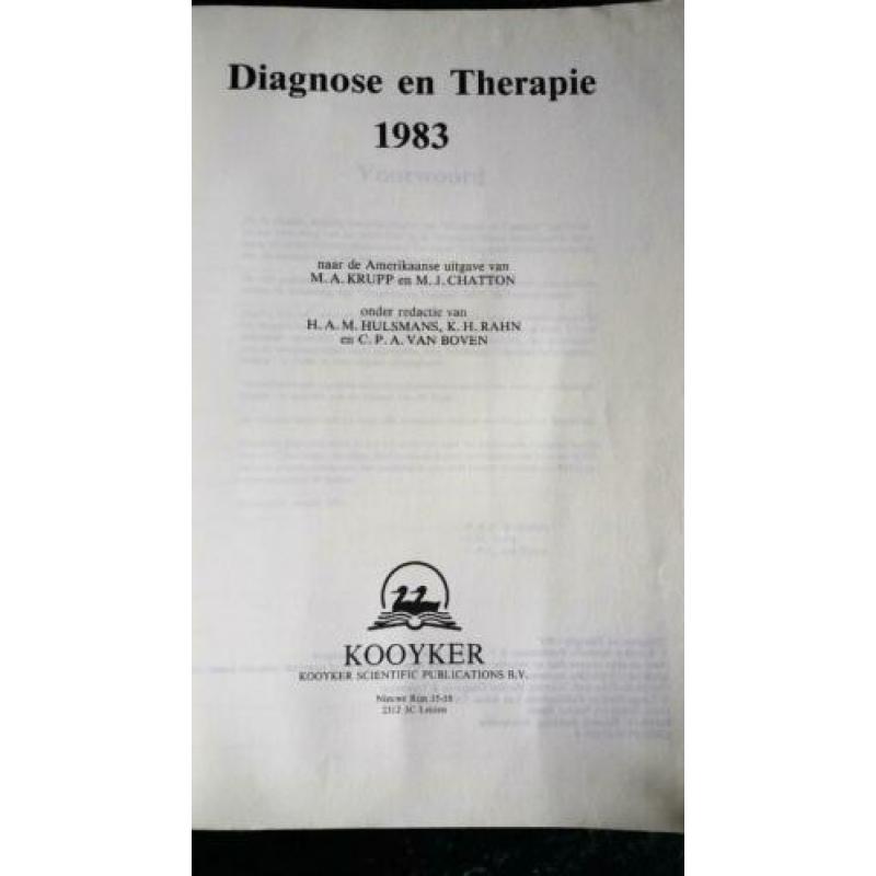Diagnose en therapie 1983