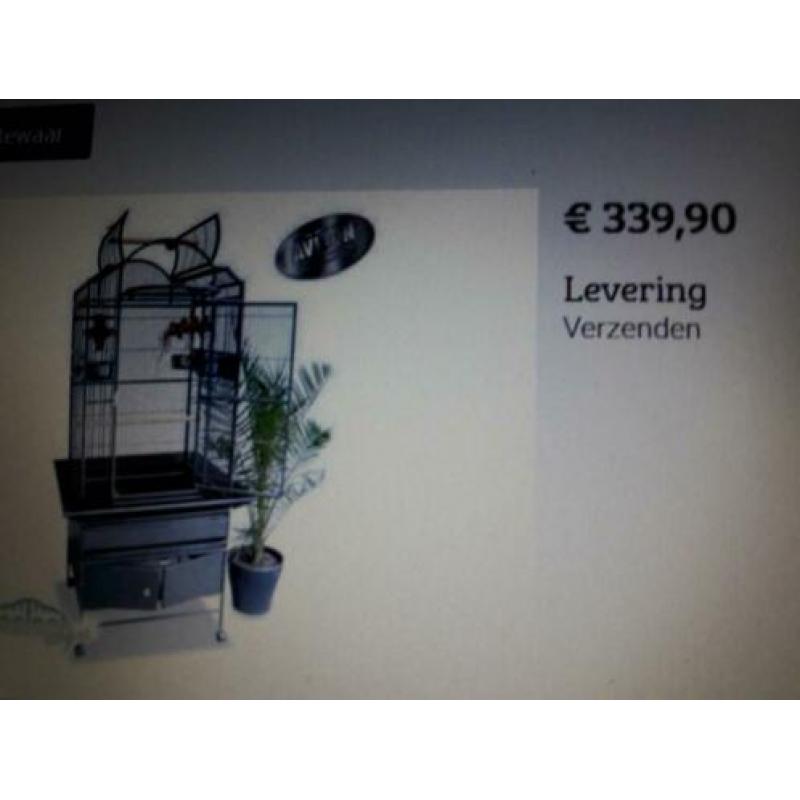 Halsbandparkiet Valkparkieten ara vogel kooi 4 x