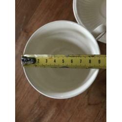 Wedgwood Edme thee/cappuccino kop 9cm met schotel 0,19l