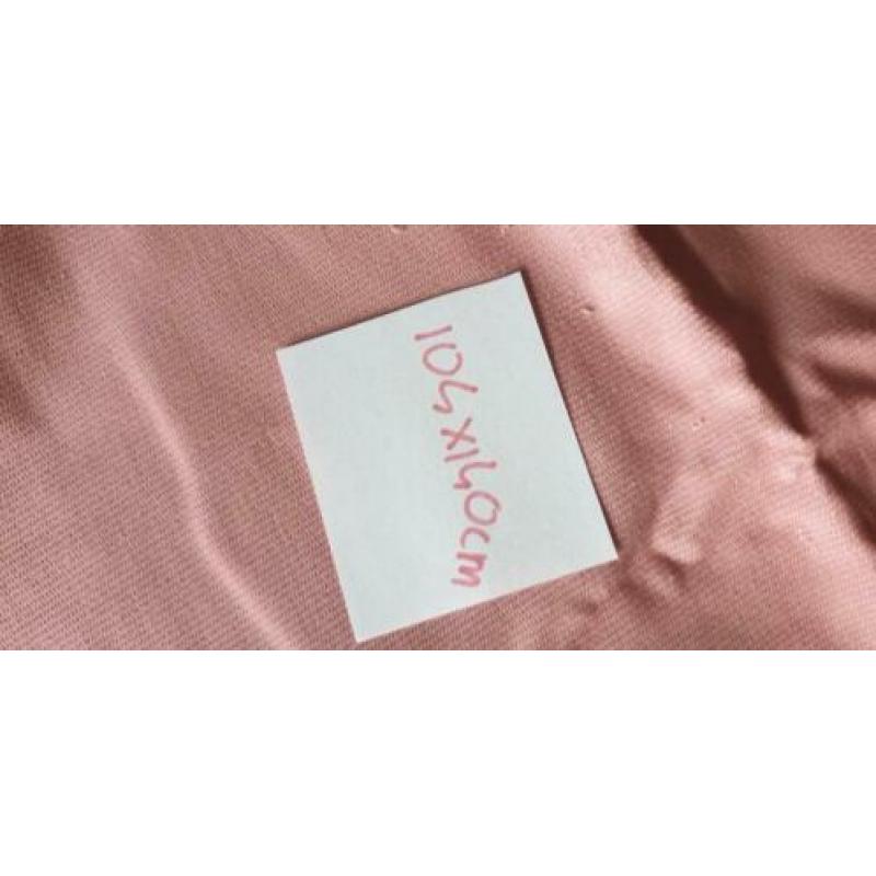 Pakket coupons roze niet rekbare lappen incl rits
