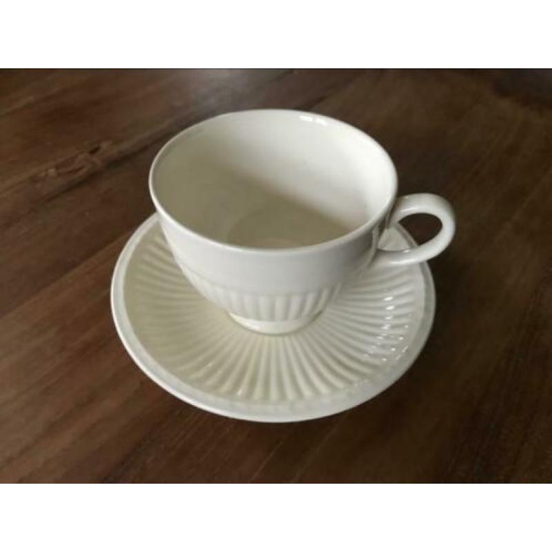 Wedgwood Edme thee/cappuccino kop 9cm met schotel 0,19l