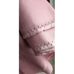 Pakket coupons roze niet rekbare lappen incl rits