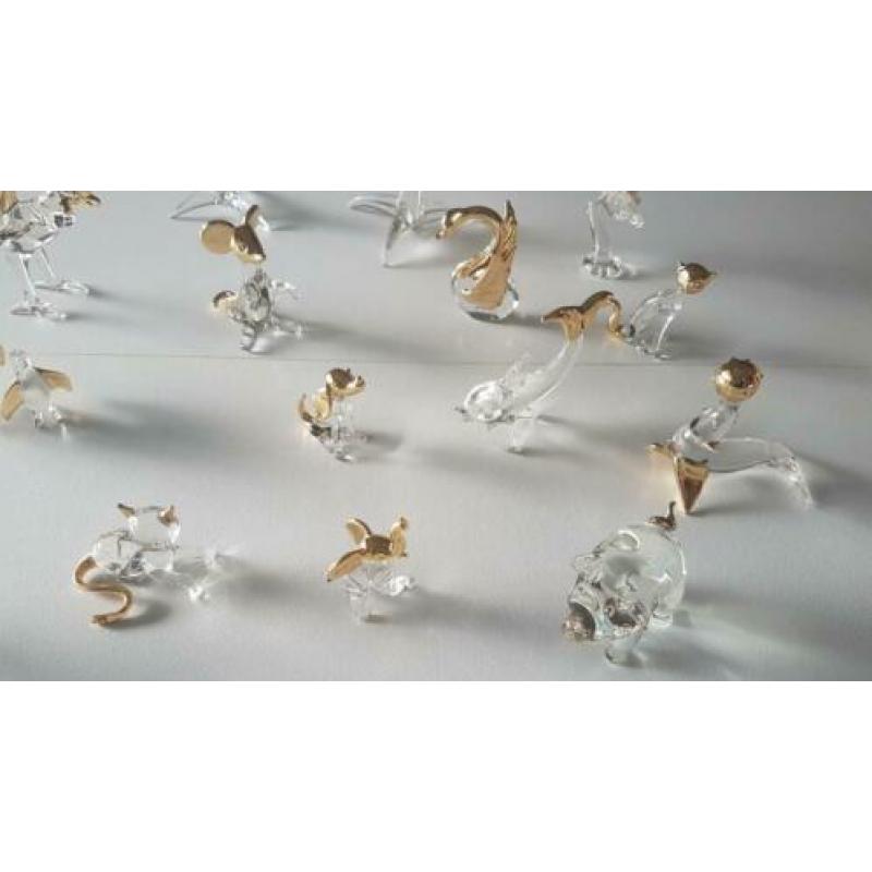 Exclusive Gold Plated crystal glass NIEUW 19 stuks