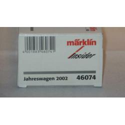 1 Marklin Insiderwagon van 2002 46074 Nieuw in OVP (#502)