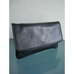 GRATIS VERZENDEN | NIEUWE leren retro vintage zwarte tas