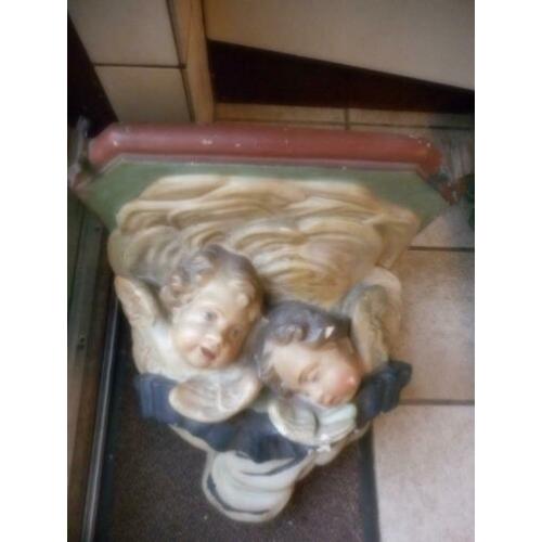 Brocant engelen console / uit kerk of klooster