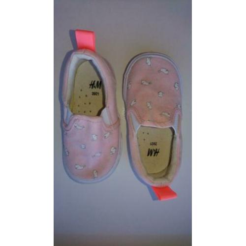 Super lieve, roze, zomer schoentjes / gympies, H&M, maat 21