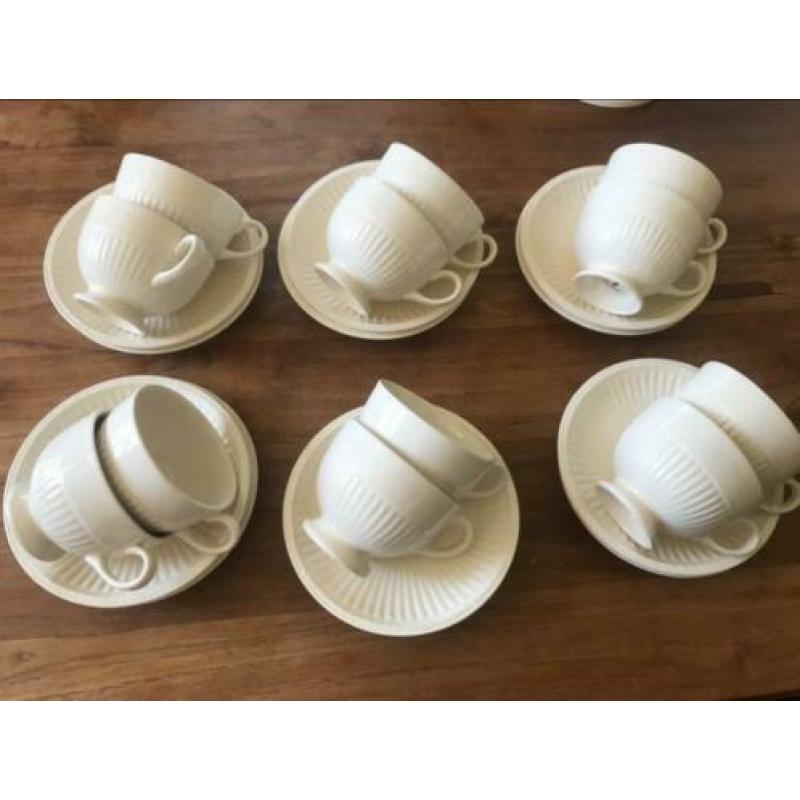 Wedgwood Edme thee/cappuccino kop 9cm met schotel 0,19l