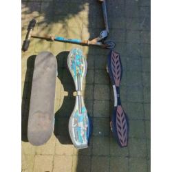 Buiten speelgoed skate board , step , wave board