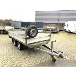 Saris degelijke dubbel-as plateauwagen 305x170 7/2014
