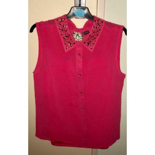 Feestelijke blouse roze Maat 170-176