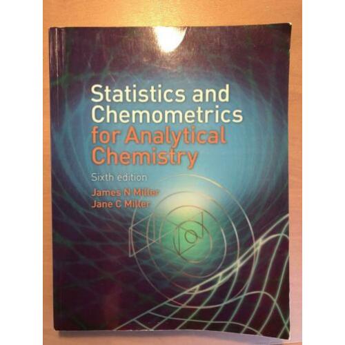 Statistics and chemometrics for analytical chemistry 6th