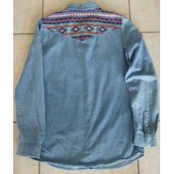 Blouse van spijkerstof