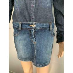 E85 Denny Rose maat XS=34 spijkerjurk jurk jeans blauw