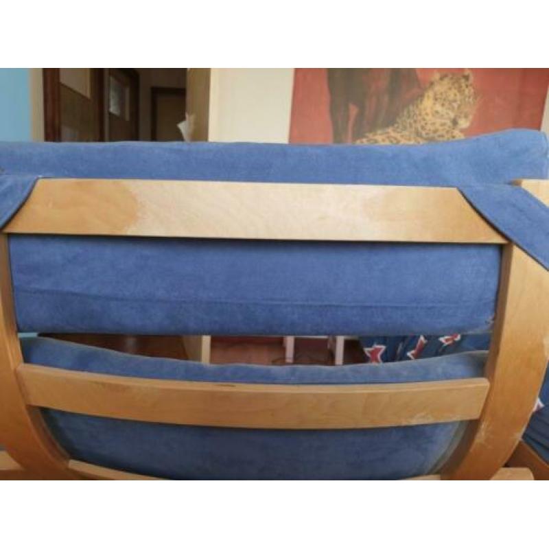Ikea Poang relax stoel licht blauw