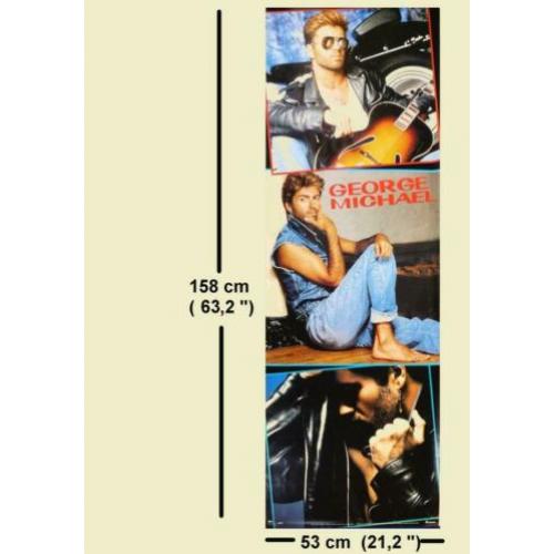 George Michael - Originele Deurposter 1987 - 53 x 158 cm