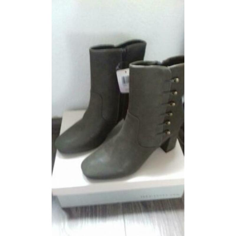 FABS Lage laarsjes TAUPE maat 37 (NIEUW)