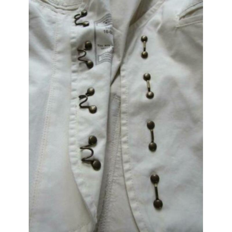 D838 OBJECT mt M gilet creme wolwit used look