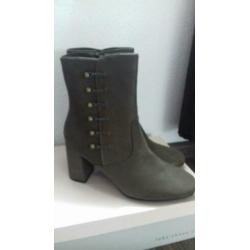 FABS Lage laarsjes TAUPE maat 37 (NIEUW)