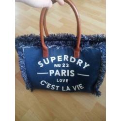 Superdry spijkerstof tas zeer leuk z.g.a.n