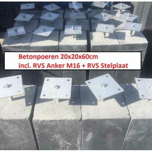 Betonpoeren: Veranda's / Overkappingen / Schuur / Carports
