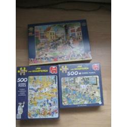 5 legpuzzels; J. v. Haasteren; Asterix; in één koop: € 25,00