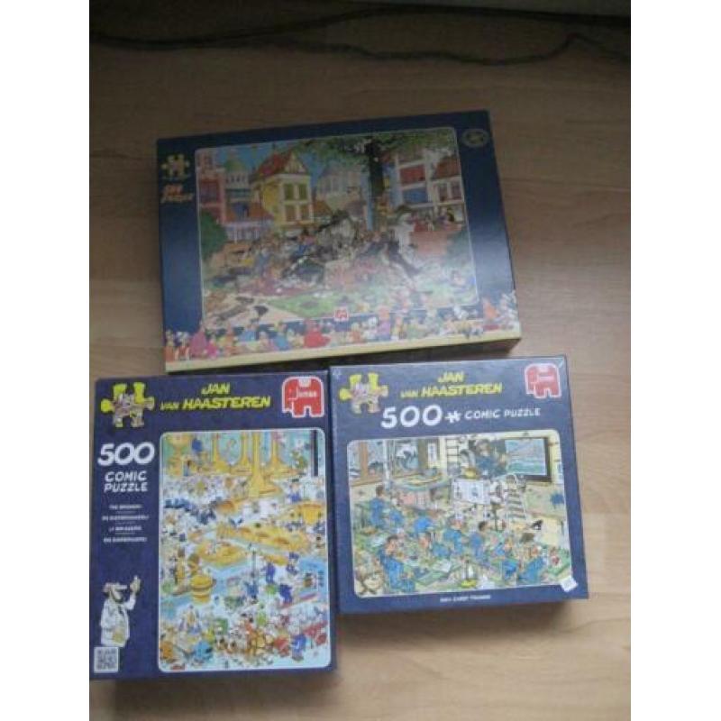 5 legpuzzels; J. v. Haasteren; Asterix; in één koop: € 25,00
