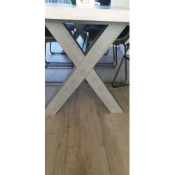 Eettafel 100x220 betonlook