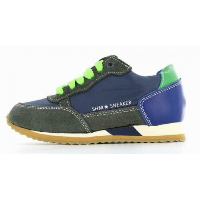 SHOESME maat 30 veter/rits blauw/grijs - gratis verzenden