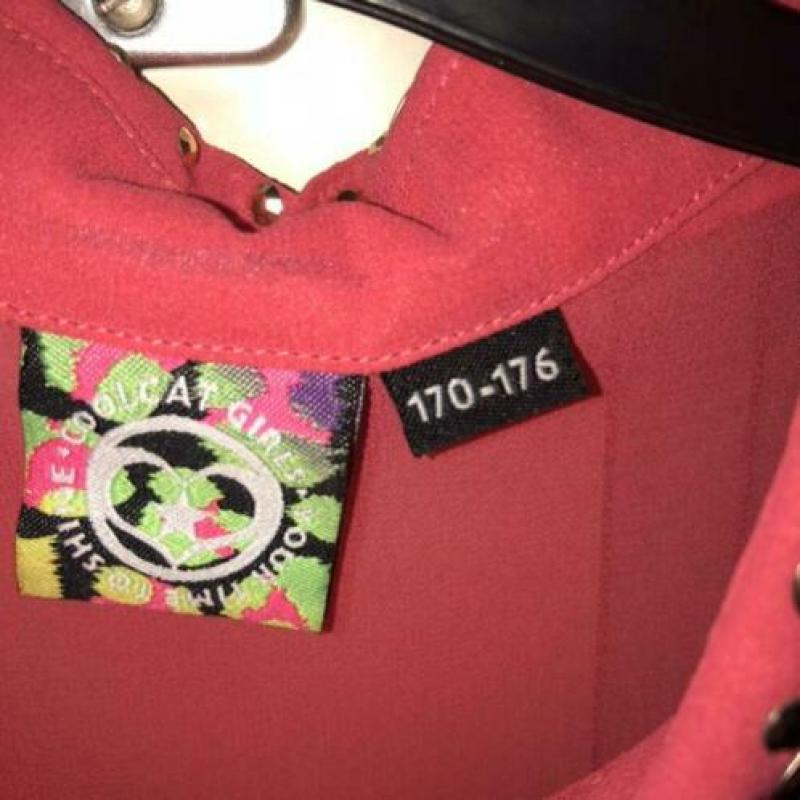 Feestelijke blouse roze Maat 170-176