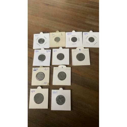 Zinken oorlogsgeld set